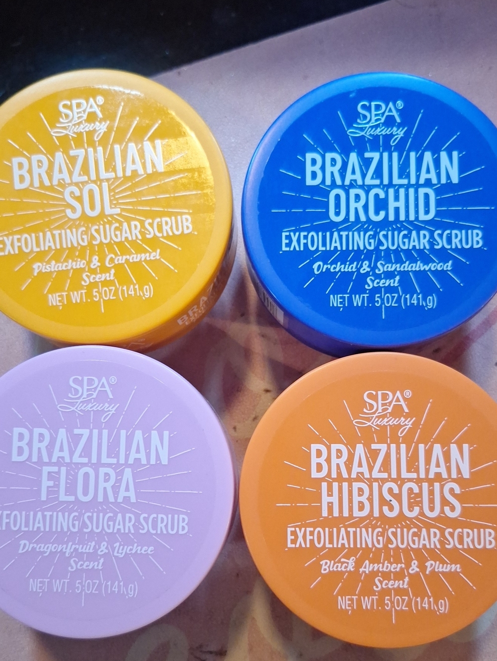 Brazilian Sol Exfoliating Sugar Scrub & - Orchid, Flora, Hibiscus